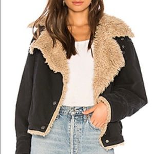 FREE PEOPLE Owen Faux Fur Sherpa Jacket